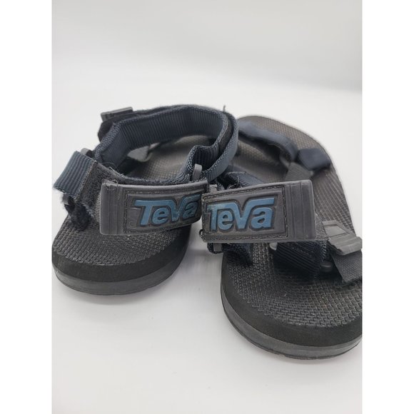 Teva Sandals 9M Mens Black Adjustable Hiking Sport Strappy Open Toe Shoes - Picture 4 of 7